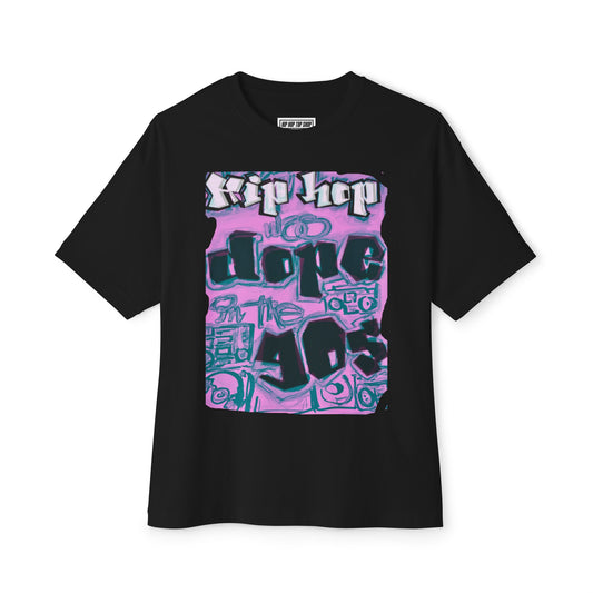 "Hip Hop Was Dope in the 90s" Graffiti T-Shirt | 90s Rap Influence | Oversized Boxy Fit