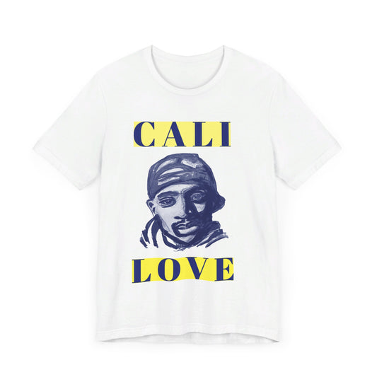 2Pac "Cali Love" Unisex Jersey T-Shirt | 90s Hip-Hop Tribute | Graffiti-Inspired Design